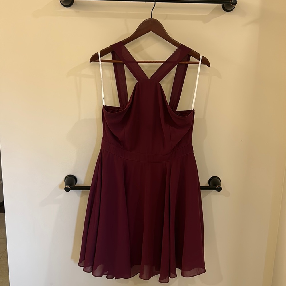 Lulus Maroon Cocktail Dress